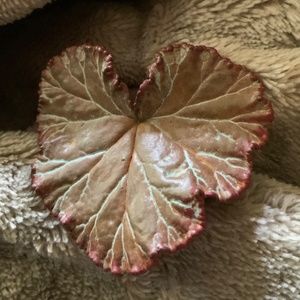 Nature’s Creations Geranium Leaf brooch/ pin